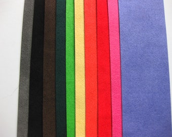 Ultrasuede Soft Strips - 2x8 Inch Beautiful Bold Colors