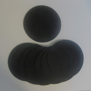 Black Ultrasuede 4&quot; Circles