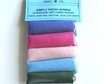 Ultrasuede Simply Fresh Spring Scrap Package