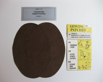 Parches para codos - Ultrasuede marrón - Juego de 2