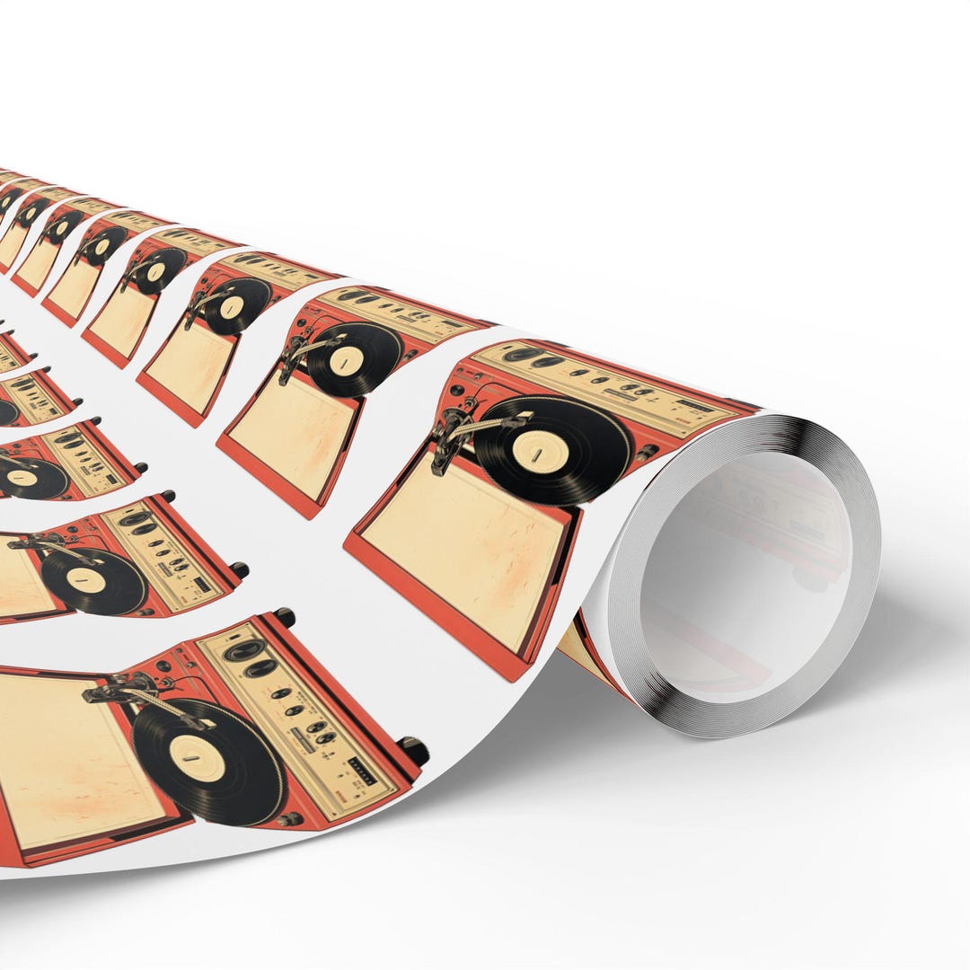 Retro Record Player Wrapping - Etsy