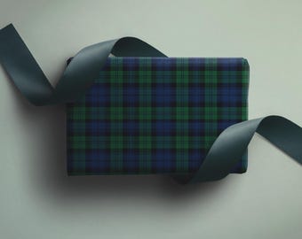 Black Watch Plaid Wrapping Paper | Tartan Gift Wrap