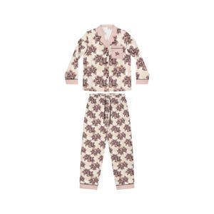 Floral Satin Pajama Set | Women's Loungewear Sleepwear