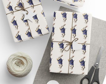 Alice in Wonderland White Rabbit Wrapping Paper