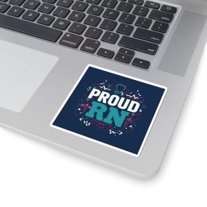 RN Kiss-Cut Stickers: Nurse Gift, Laptop Decals
