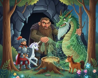 The Kind Dragon: The Brave Knight & the Grumpy Giant