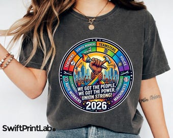 Stampa "Union Strong" / Poster di solidarietà, Illustrazione sul potere collettivo (PNG, SVG)