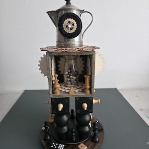 High Tea - Art Assemblage - 3D Art - Found Objects
