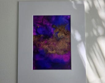 Passion - Alcohol Inks - Painting - Original Artwork - Matted Art - Wall Art - Jen Hardwick