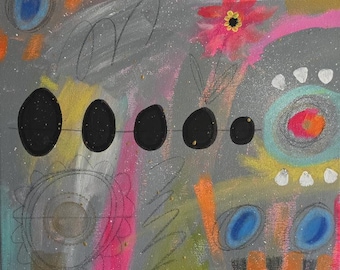 Painting - In Bloom - Acrylic Painting - Original Artwork - Wall Art - Jen Hardwick
