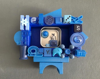 Good Dog, Boston! - Art Assemblage - Mixed Media - Found Objects - Wall Art
