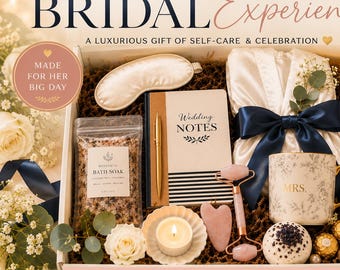Bride to Be Gift Box | Bridal Self-Care Kit | Wedding Relaxation & Bridal Shower Gift for Her | Bride Pamper Set | Something Blue Gift