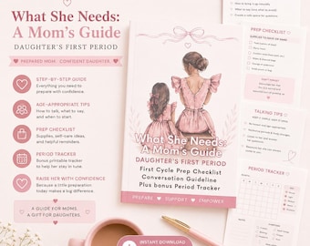 Daughter's First Period Guide for Moms | Printable Checklist & Tracker (PDF Download)