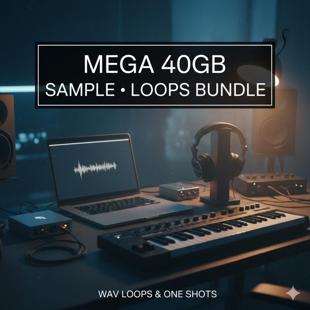 Mega 40GB Sample Loops Bundle | WAV Loops & One Shots Pack | Drums ...