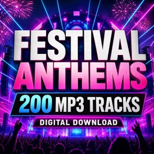 Festival Anthems Pop EDM-paket | 192 MP3-spår (digital nedladdning)