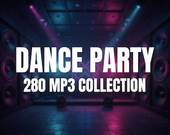 Dance Party MP3 Pack | 280 High Energy Dance Tracks | Club & Party Music Collection | Digital Download