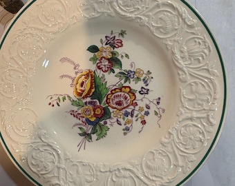 Viktorianische florale kleine Teller - Wedgewood Patrizier Muster
