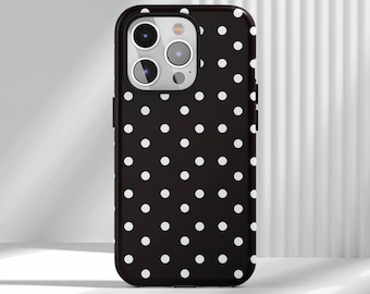 Funda para iPhone con lunares: fina y resistente a los golpes, estilo minimalista, compatible con iPhone 17, 16, 15, 14, 13 y 12 Air Pro Max y Samsung S22 Ultra.