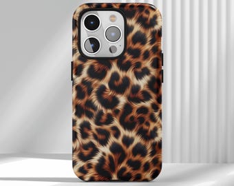 Cheetah Leopard Print Retro Aesthetics Phone Case, Vintage Phone Case, iPhone 17 16 15 14 13 12 Air Pro Max  Samsung S25 S24 S22 Ultra