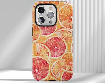 Funda rígida naranja brillante para teléfono, diseño bonito y elegante, compatible con iPhone 17, 16, 15, 14, 13, 12, Air, Pro Max y Samsung S22 Ultra.
