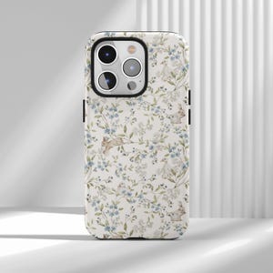 Vintage Cottagecore Bunny & Duck Floral Phone Case - Whimsical Animal Cover iPhone 17 16 15 14 13 12 Air Pro Max  Samsung S25 S24 S22 Ultra