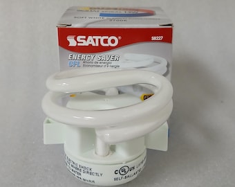 Satco GU24 Squat Spiral / Twist Lock 13w Soft White CFL Bulb