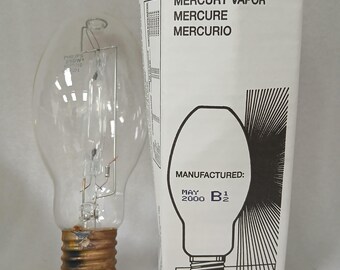 Philips H37KB-250 250w Mercury Vapor Lightbulb - Mogul Base - Clear