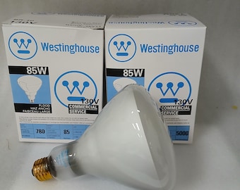 Westinghouse #36934 85BR40/FL 85watt Long Life BR40 Flood Lamp For Commercial Use 2-Pack