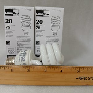 LumaPro 75W CFL Soft White Spiral Bulb - 2 Pack