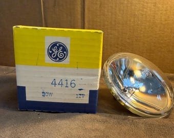 GE 4416 PAR36 12.8V 30W Narrow Spot Sealed Beam Lamp - Brand New