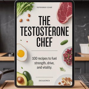 Testosterone Chef Cookbook PDF 100 Recipes to Reverse Low T, Boost Drive  Strength | Natural Men's Health Guide, Hormonal Vitality Diet Plan