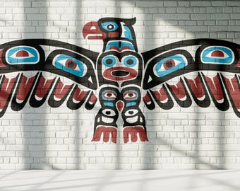Haida Adler - Wandbild: Alaska Poster, PNG SVG (Digitaler Download)