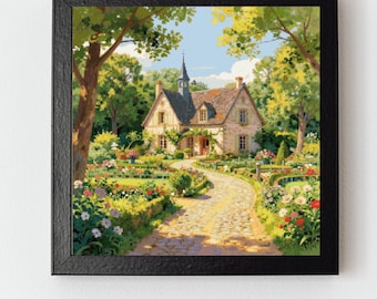 Patrón de punto de cruz Springtime Haven (PDF)