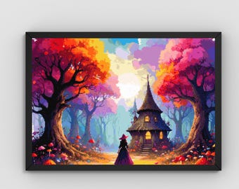 Patrón de punto de cruz Susurros del Bosque de Hadas en PDF