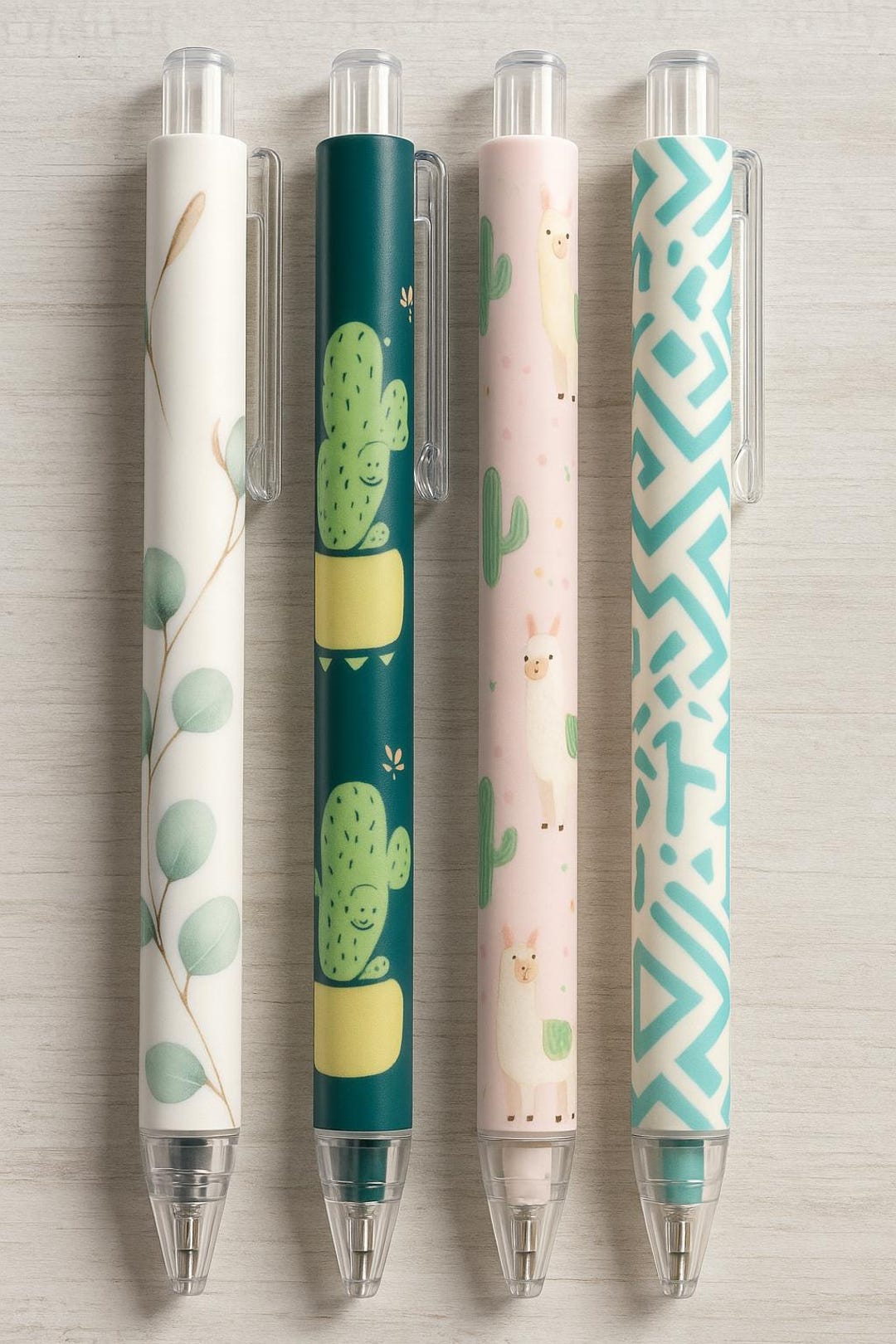 Patterned Gel Pens, Fun School & Office Stationery, Pen Set Options - Etsy