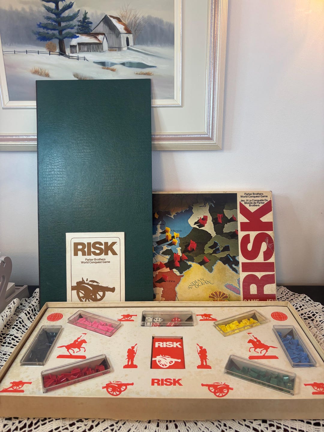 Early Risk Game Risk Board Game, 1975 Vintage, French/english Version, by Parker ...