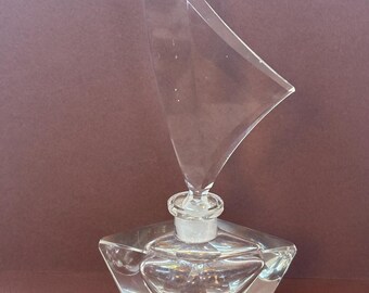 Nachfüllbarer Kristall-Parfümflakon im Art-déco-Stil, 1950er Jahre, hergestellt in Deutschland