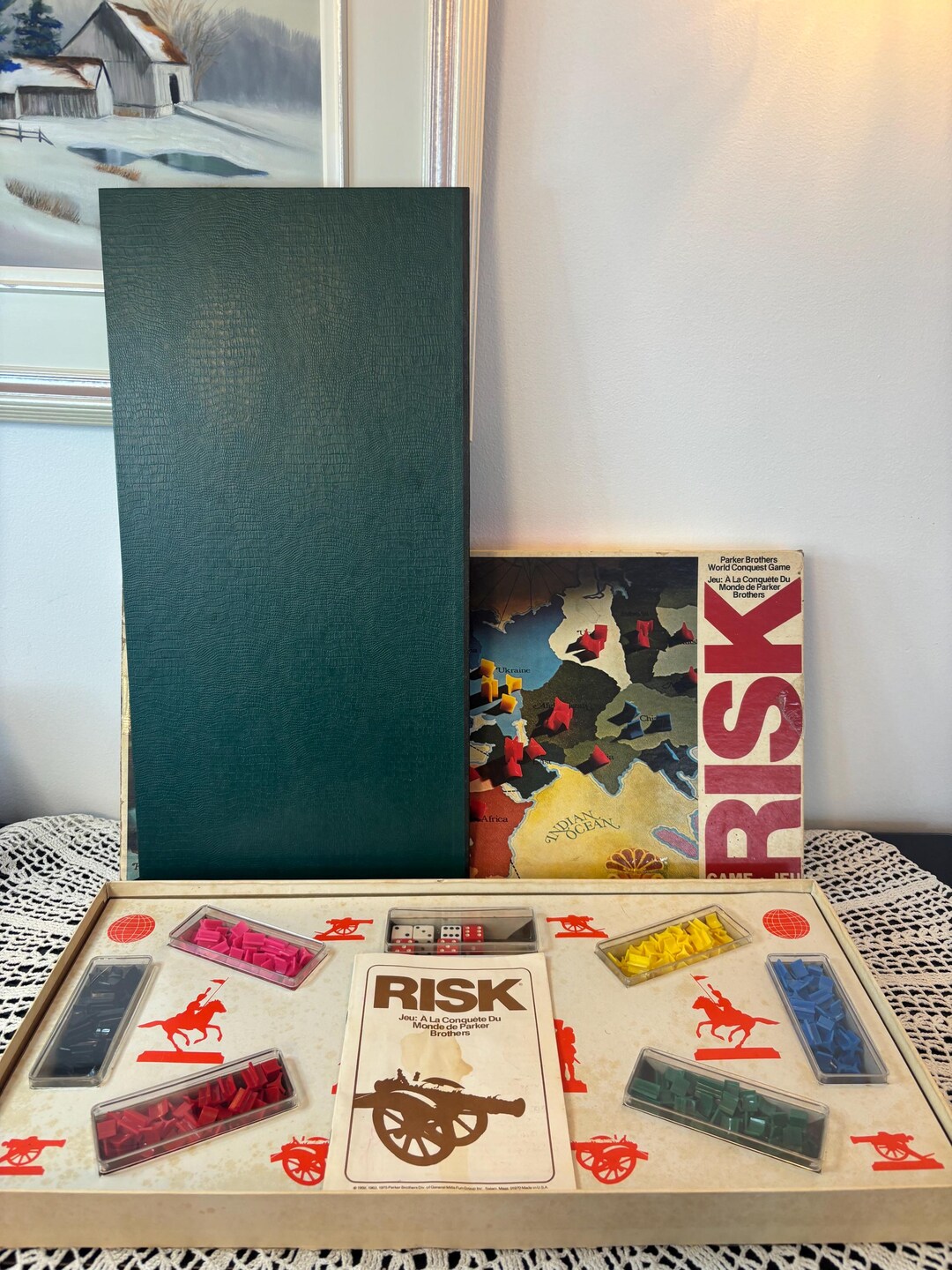 100% Complete Risk Board Game by Parker Brothers (french-english, 1975 ...