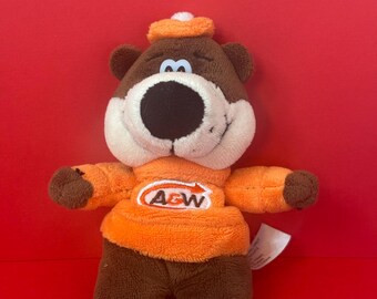 VTG A&W ルートビア テディベア「ルーティ」 フェルト口足 13インチ