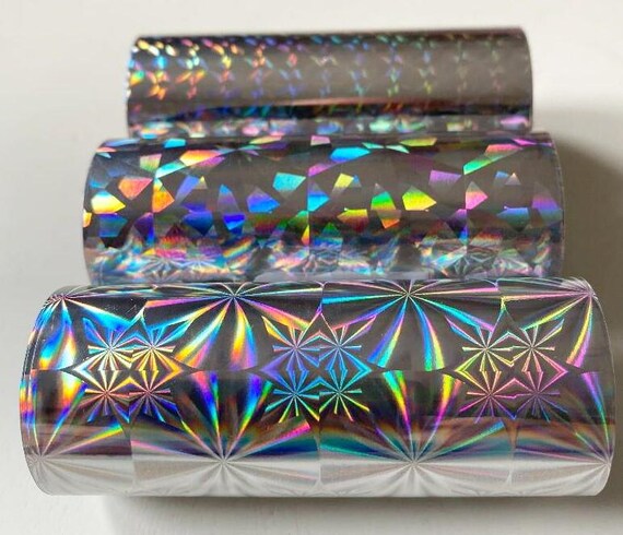 Holographic Gilding Foil: 3" x 100' Hot Stamp, 3 Rolls your Choice