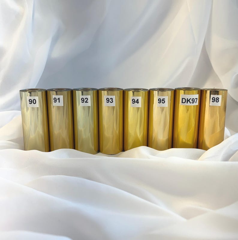 Hot Stamp Gilding Foil - 20 Roll Sampler - You Choose Colors - FREE SHIP zdjęcie 3