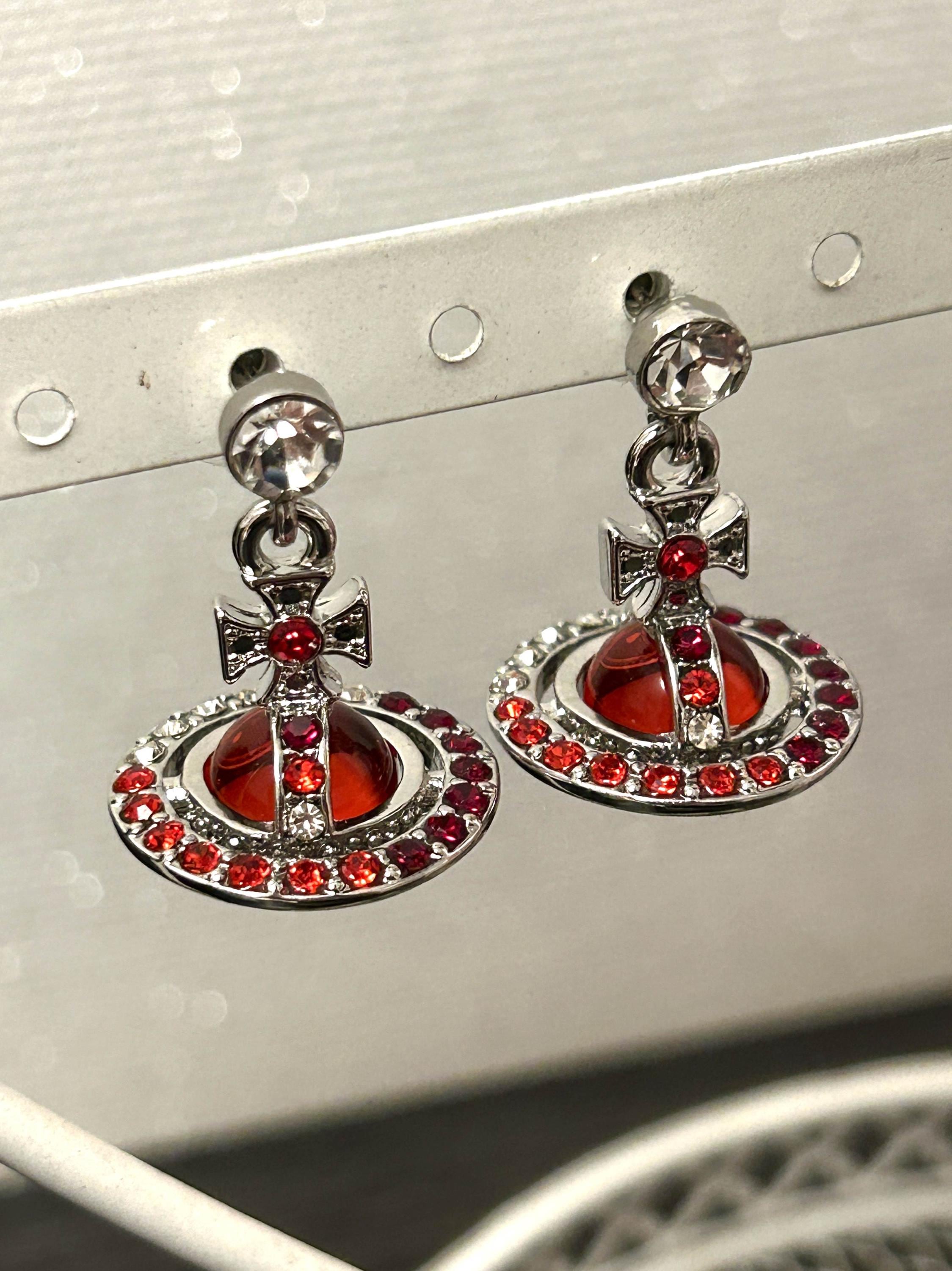 Silver Vivienne Westwood Earrings - Etsy
