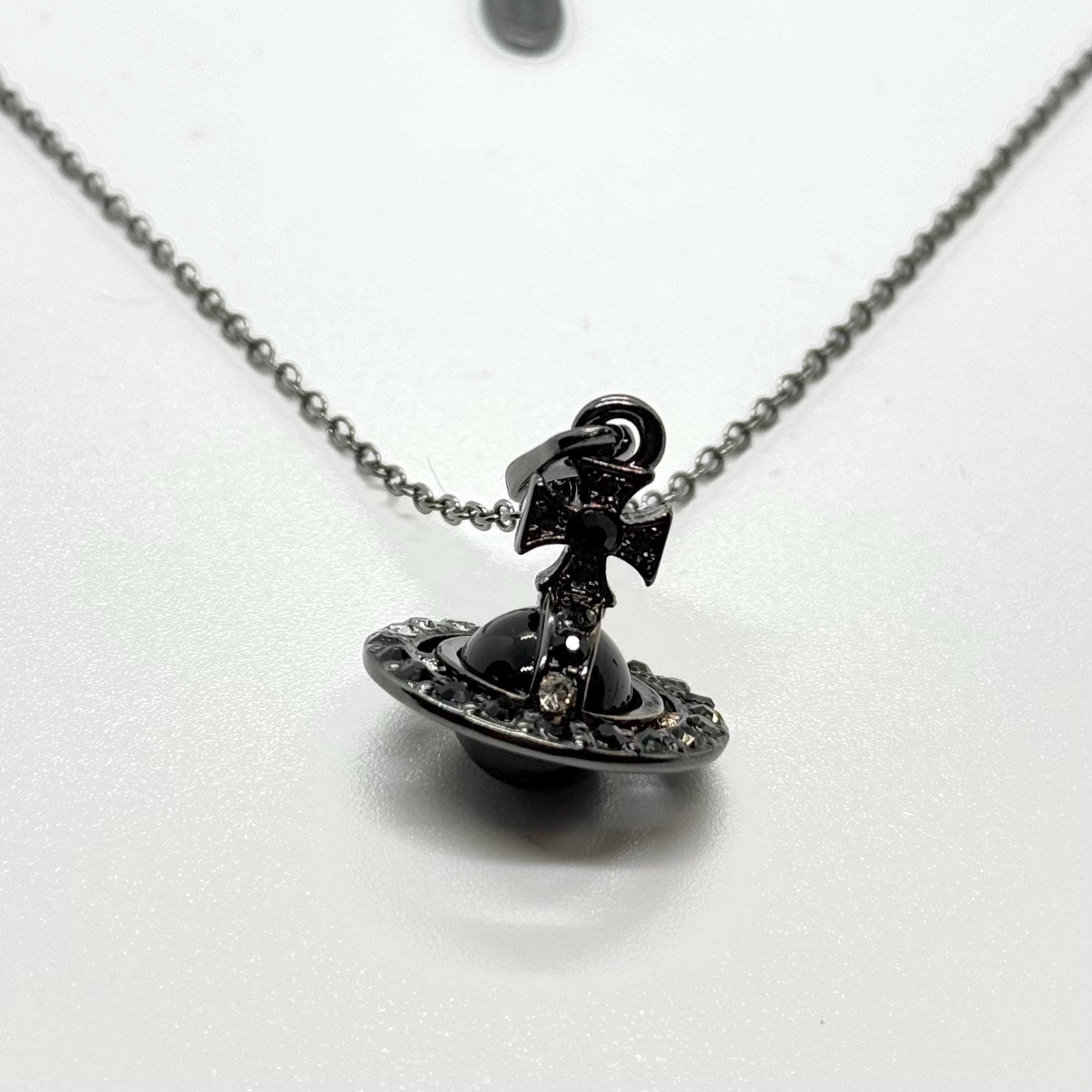 Black Vivienne Westwood Necklace Orb - Etsy
