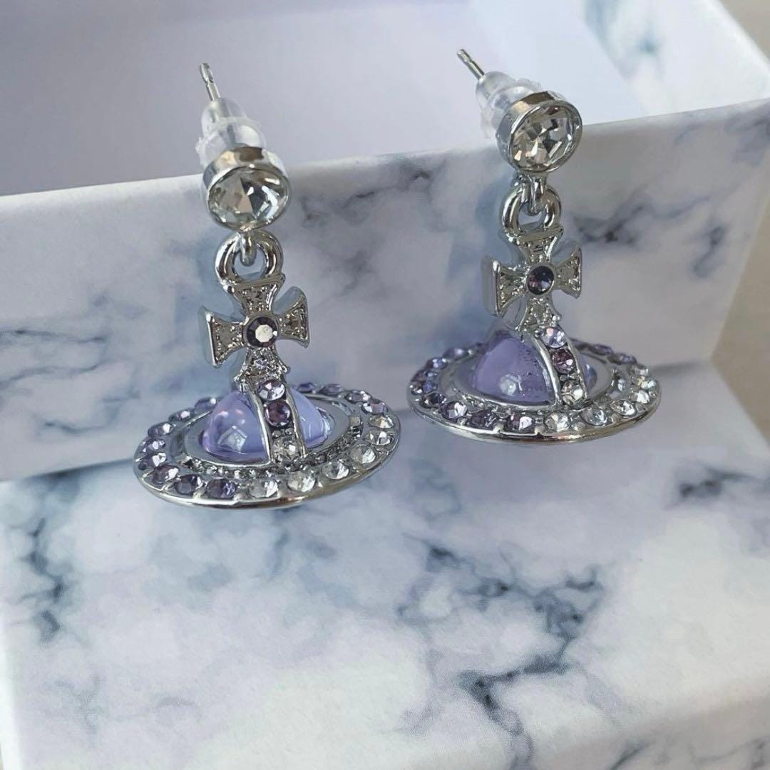 Purple Vivienne Westwood Earrings - Etsy