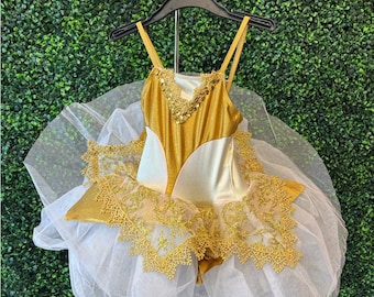 Déguisement de danse doré Weissman pour enfant