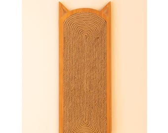 Holzkatzenkratzbaum | Sisal Seil Kratzpad | Langlebiges, umweltfreundliches Katzenspielzeug