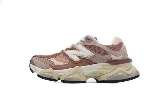 New Balance 9060 "Sparrow" Sneakers: Earth Tone Chunky Dad Shoes