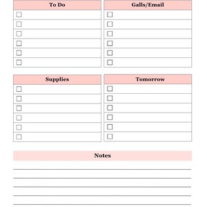 Daily Planner Printable – Daily To-Do List PDF (US Letter & A4) | Minimalist Productivity Planner | Instant Download image 1
