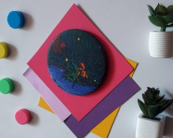 In the Woods - Button Magnet