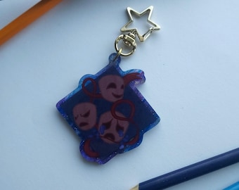 Theater Masks Keychain
